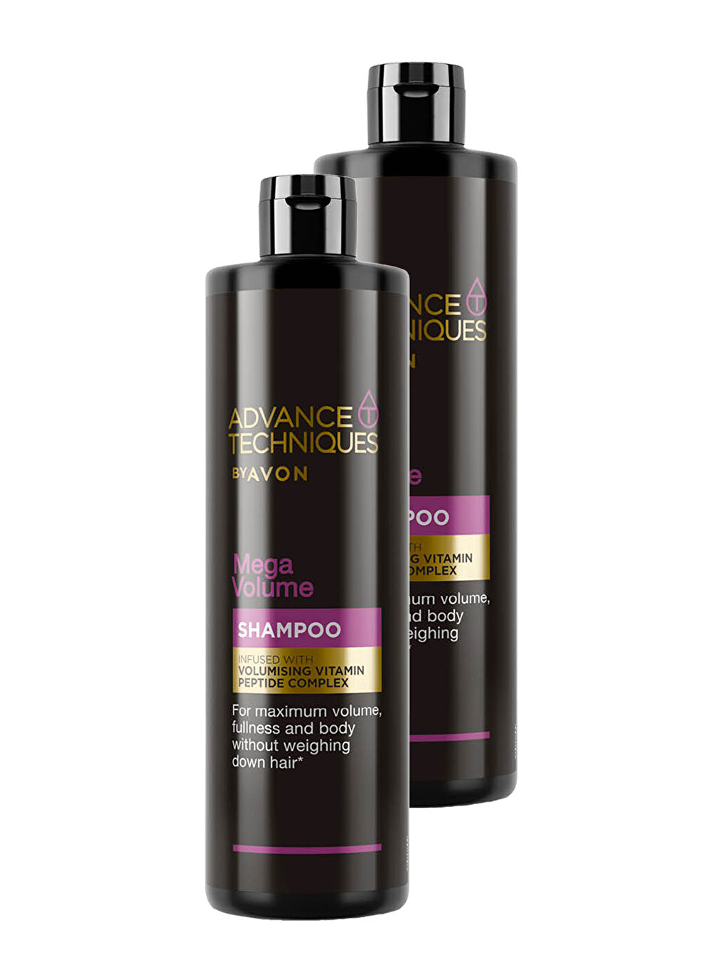 AVON Renksiz Advance Techniques Mega Volume Hacim Veren Şampuan 400 Ml. İkili Set