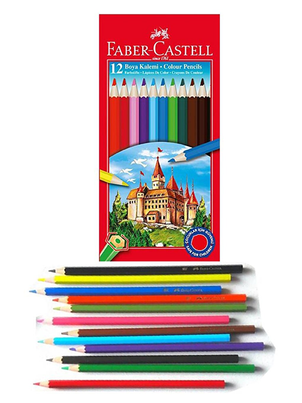 Öğrenci Boyama Seti 4 Lü 12 Renk Sulu Boya Kuru Boya Pastel Boya Keçeli Kalem 12 Li Boyama Seti-1