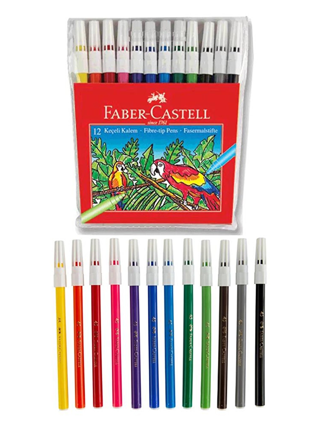 Öğrenci Boyama Seti 4 Lü 12 Renk Sulu Boya Kuru Boya Pastel Boya Keçeli Kalem 12 Li Boyama Seti-4