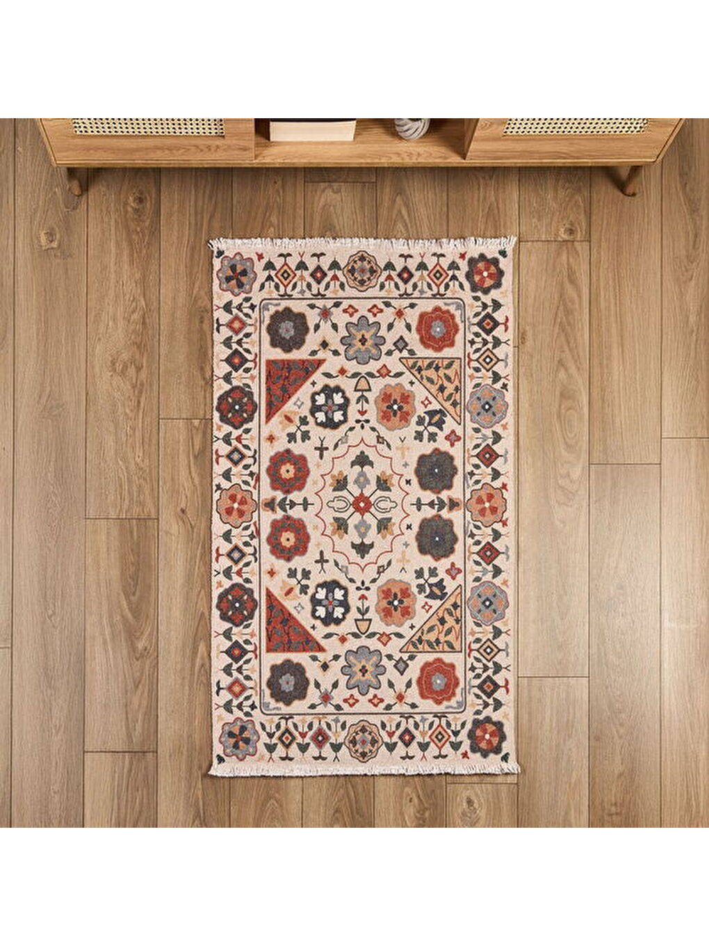 Karışık Soft Etnik Kilim - Renkli - 80x150 cm