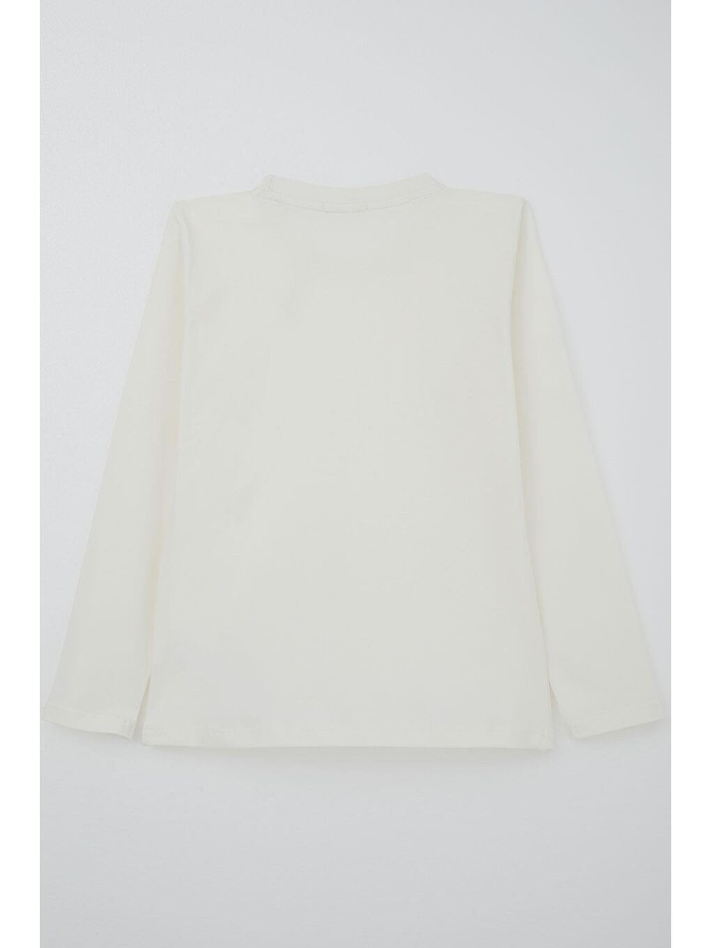 Erkek Çocuk Uzun Kollu Tişört Basic Ekru (5-14 Yaş)-5