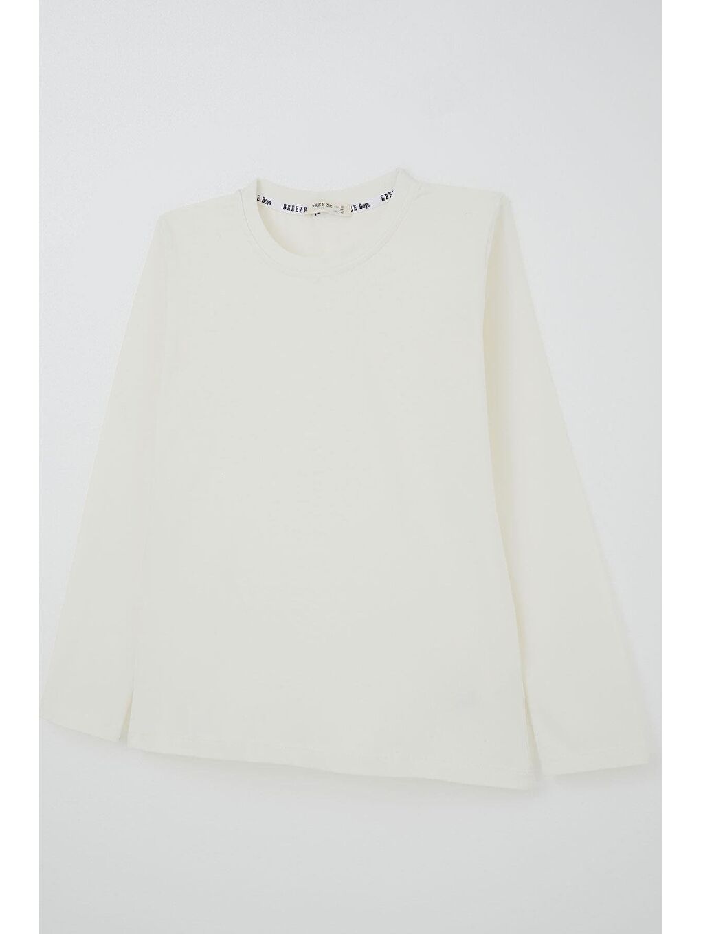 Erkek Çocuk Uzun Kollu Tişört Basic Ekru (5-14 Yaş)-6