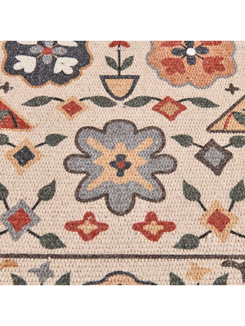 Karışık Soft Etnik Kilim - Renkli - 80x150 cm-3