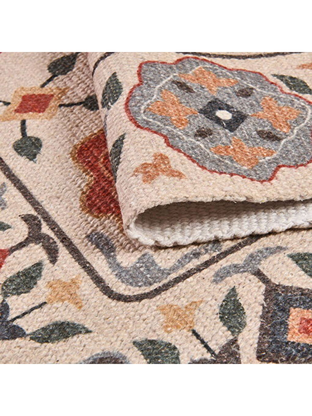 Karışık Soft Etnik Kilim - Renkli - 80x150 cm-4
