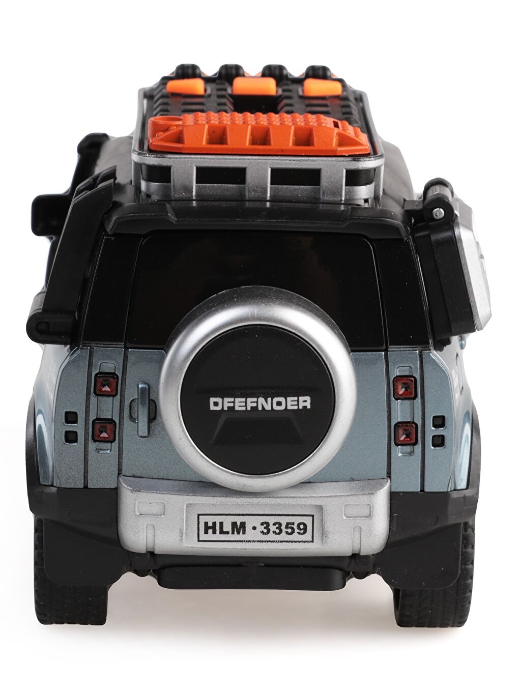Sürtmeli Işıklı Ve Müzikli Kapıları Açılan Jeep - Gri-5