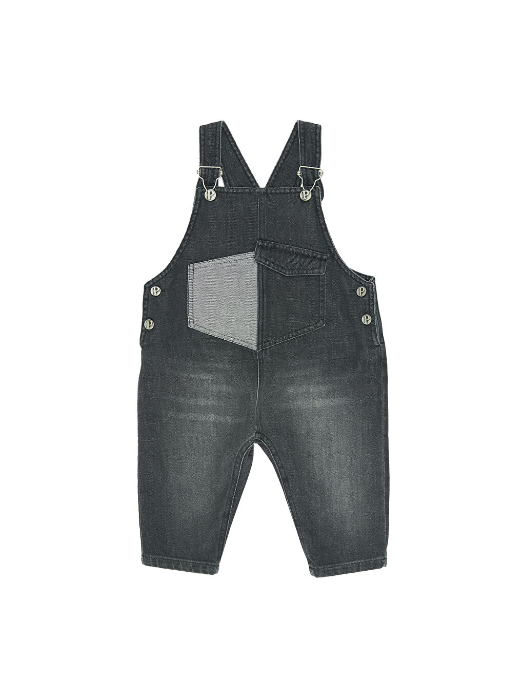 Siyah Erkek Bebek Denim Salopet