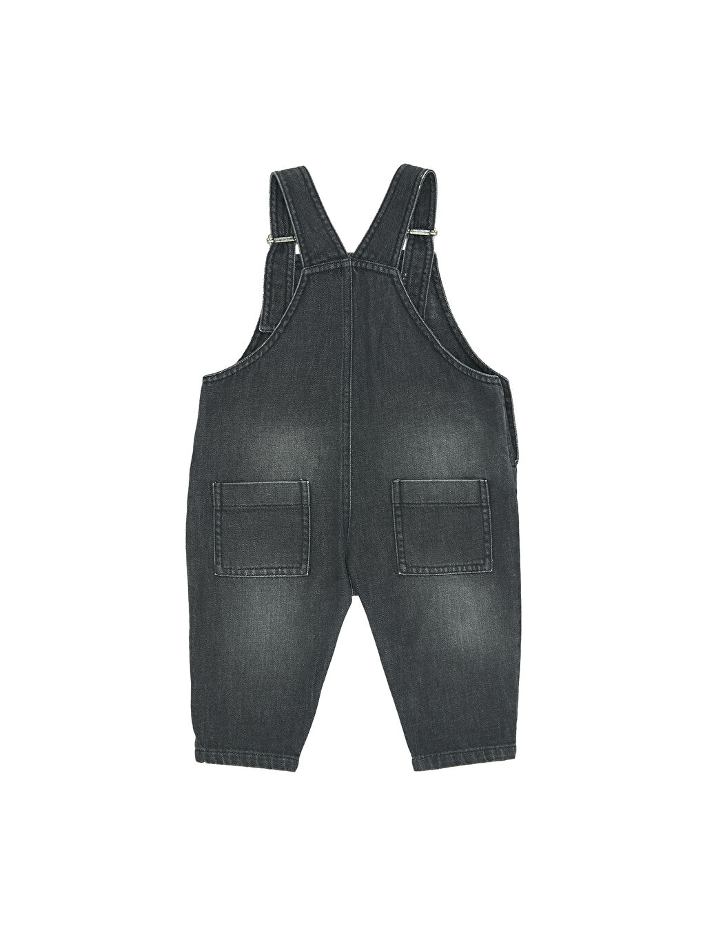 Siyah Erkek Bebek Denim Salopet-1