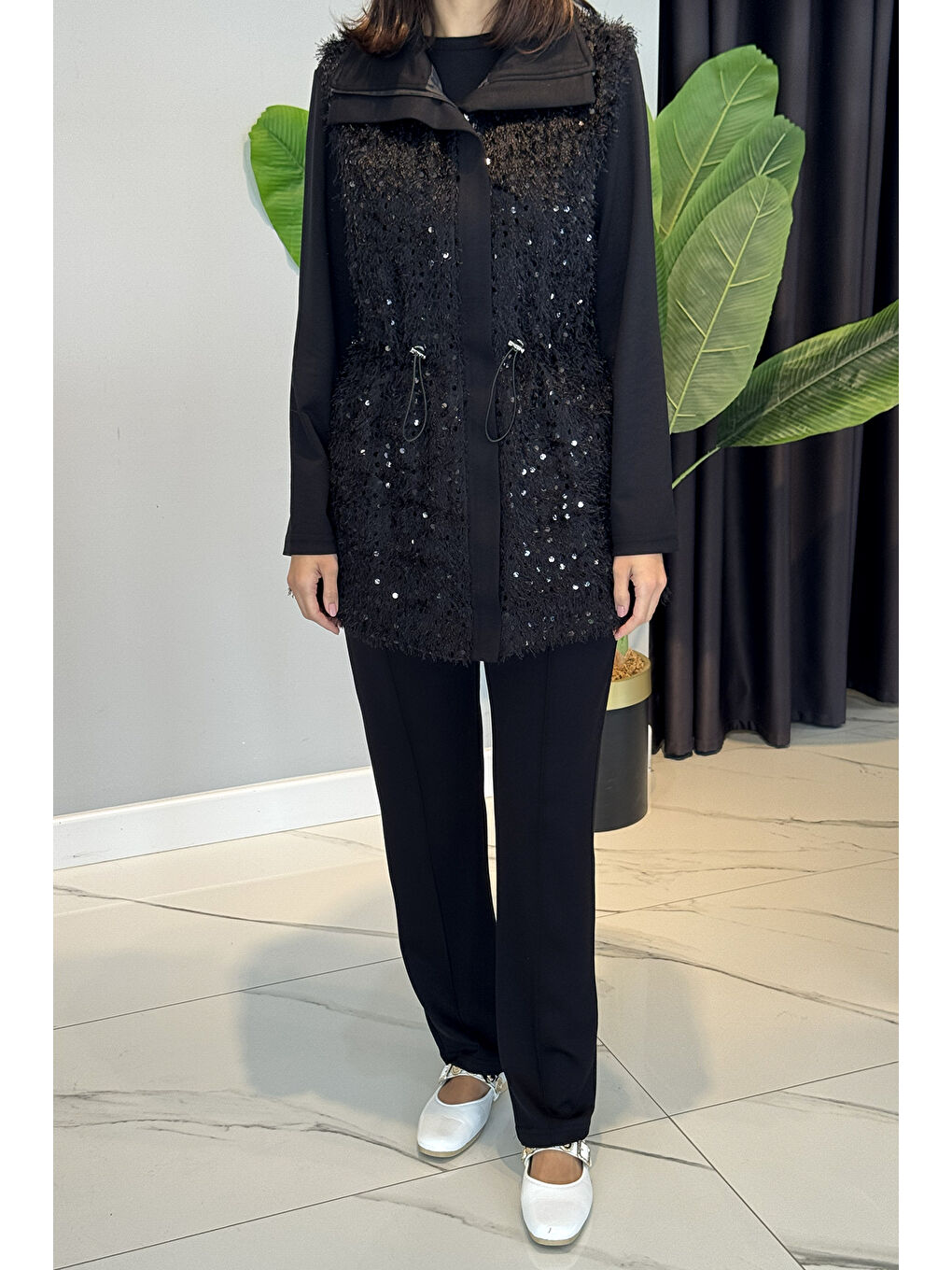 Payet Yelekli 3lü Takım 25102 Siyah-1