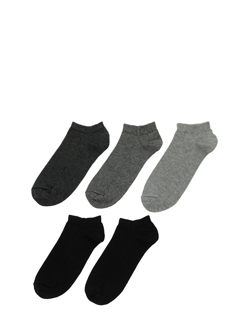 Siyah BASIC 5LI PTK-M 5FX SIYAH MULTI Erkek 5'li Patik Çorap
