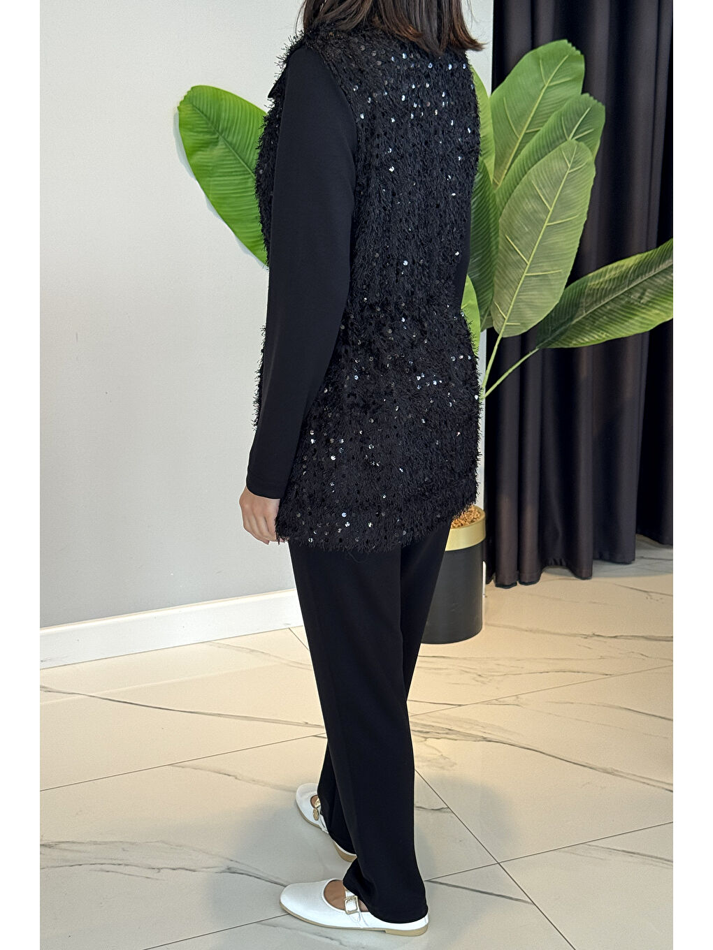 Payet Yelekli 3lü Takım 25102 Siyah-2