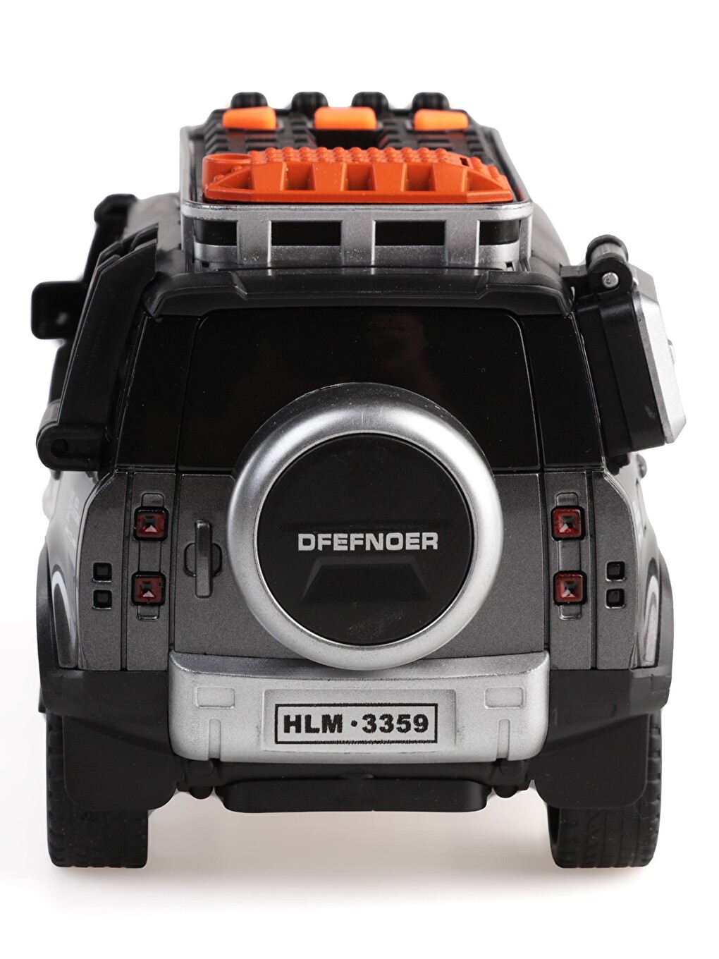 Sürtmeli Işıklı Ve Müzikli Kapıları Açılan Jeep - Gri-5