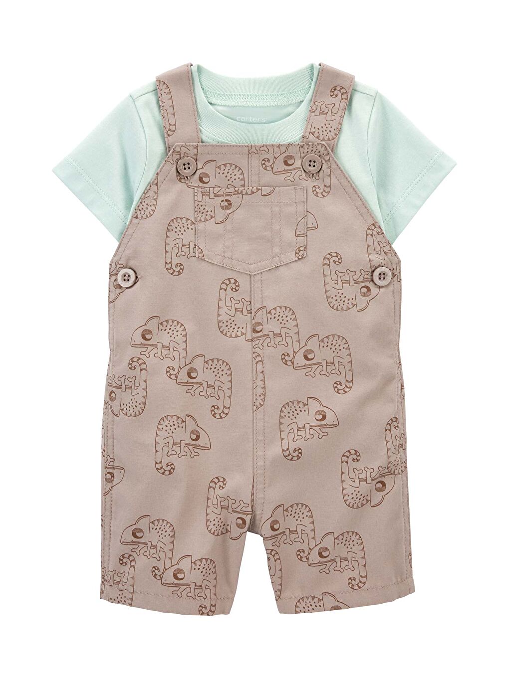 Carter's Gri Erkek Bebek Salopet Set 2'li Paket