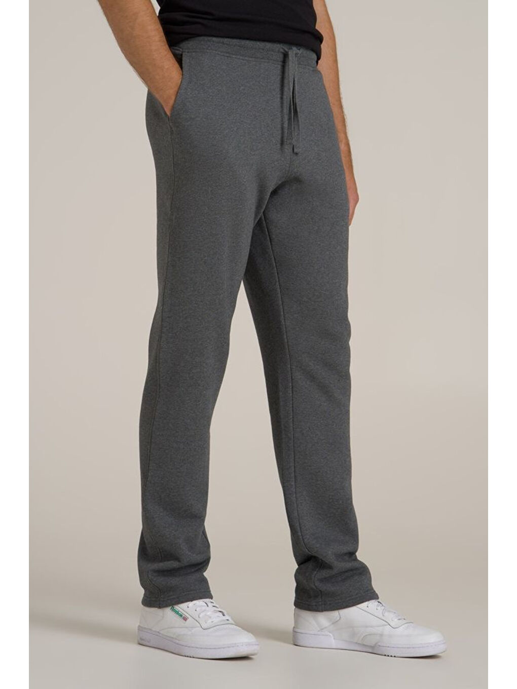 Antrasit Regular Fit Büyük Brrooklyn Baskılı İnce Erkek Eşofman Altı SPR25EA02-1