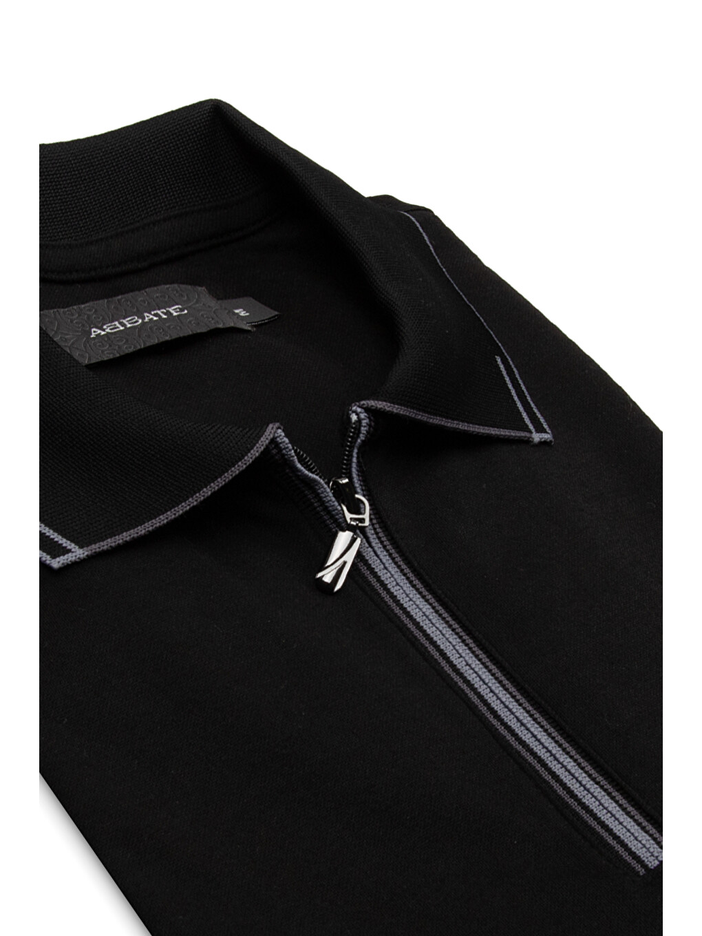 Nero Merserize Pamuklu Modern Fit Siyah Polo Yaka Erkek Düz Polo Shirt-1