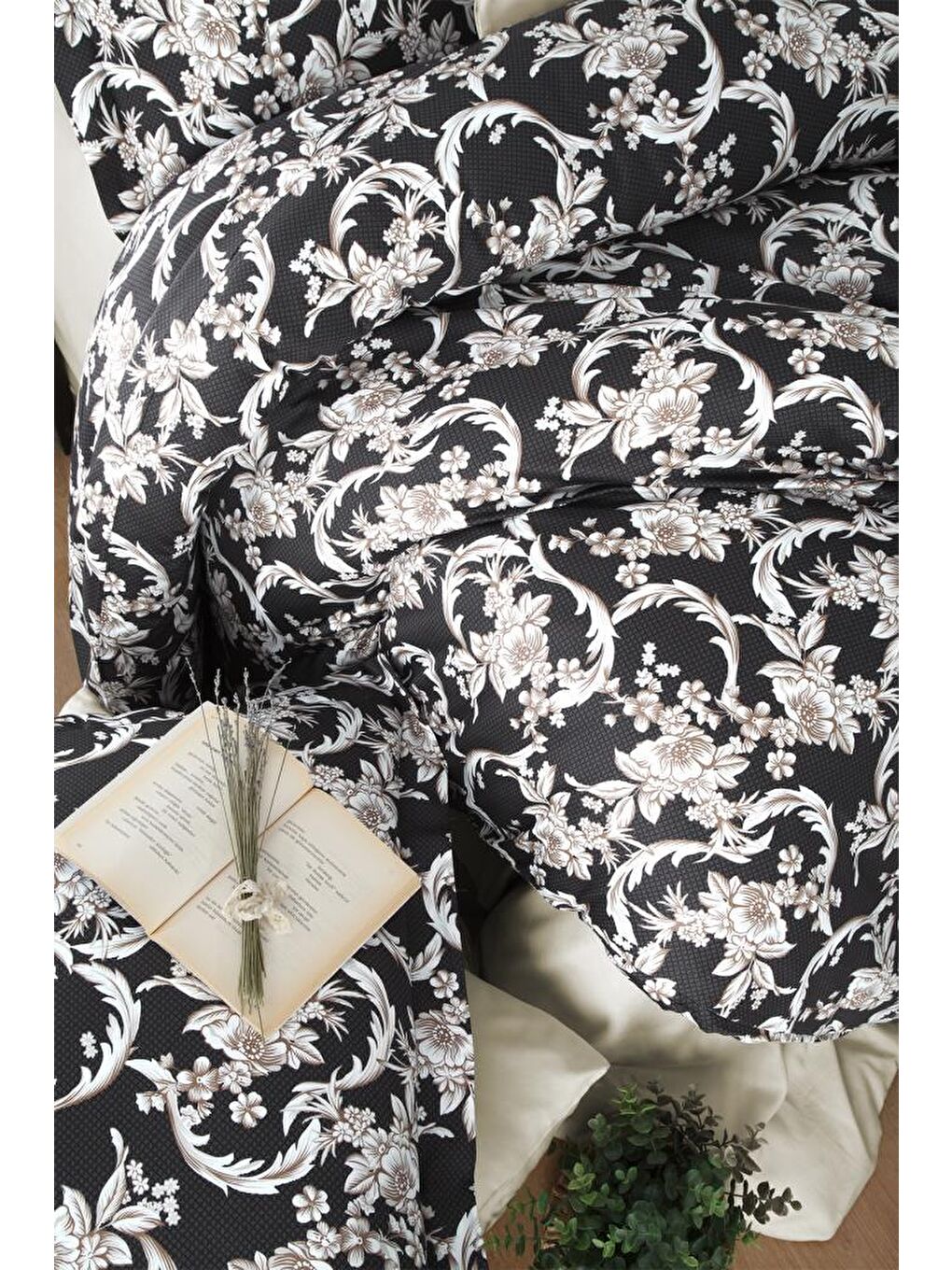 Karışık Ardeşen Pamuk Saten Çift Kişilik Nevresim Takımı-1