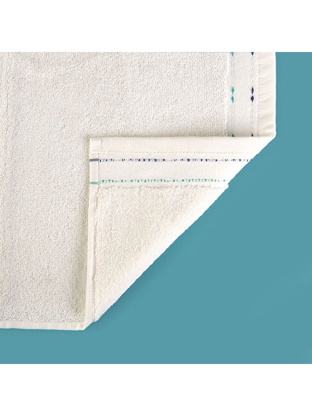 Lila Soft Tiny Yüz Havlusu - Ekru / Renkli - 50x90 cm-2