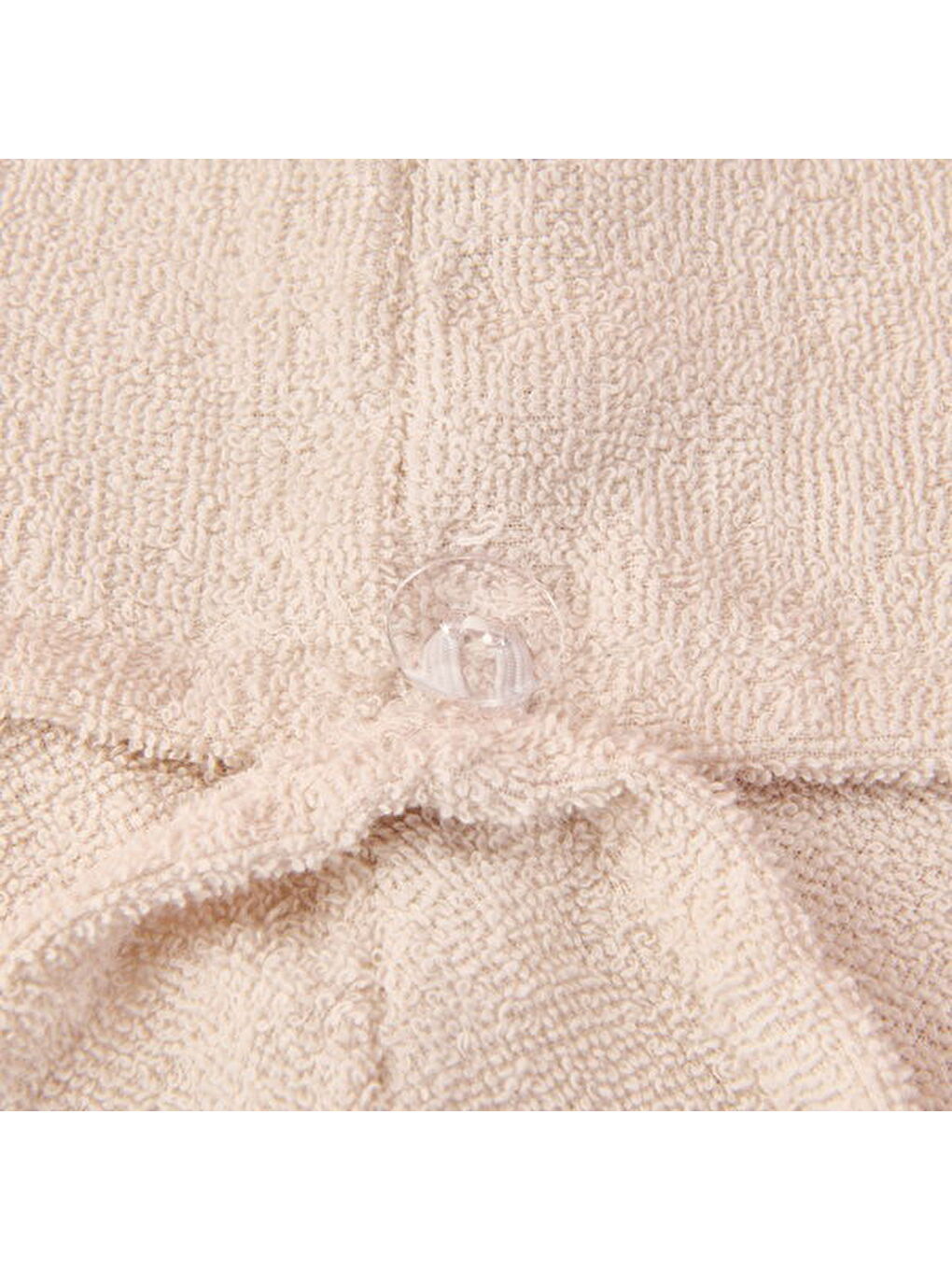 Soft Pamuk Saç Havlusu - Ekru - 55x25 cm-1