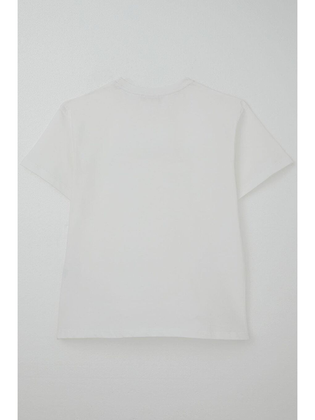 Erkek Çocuk Tişört Kabartma Yazı Baskılı Ekru (9-14 Yaş)-1
