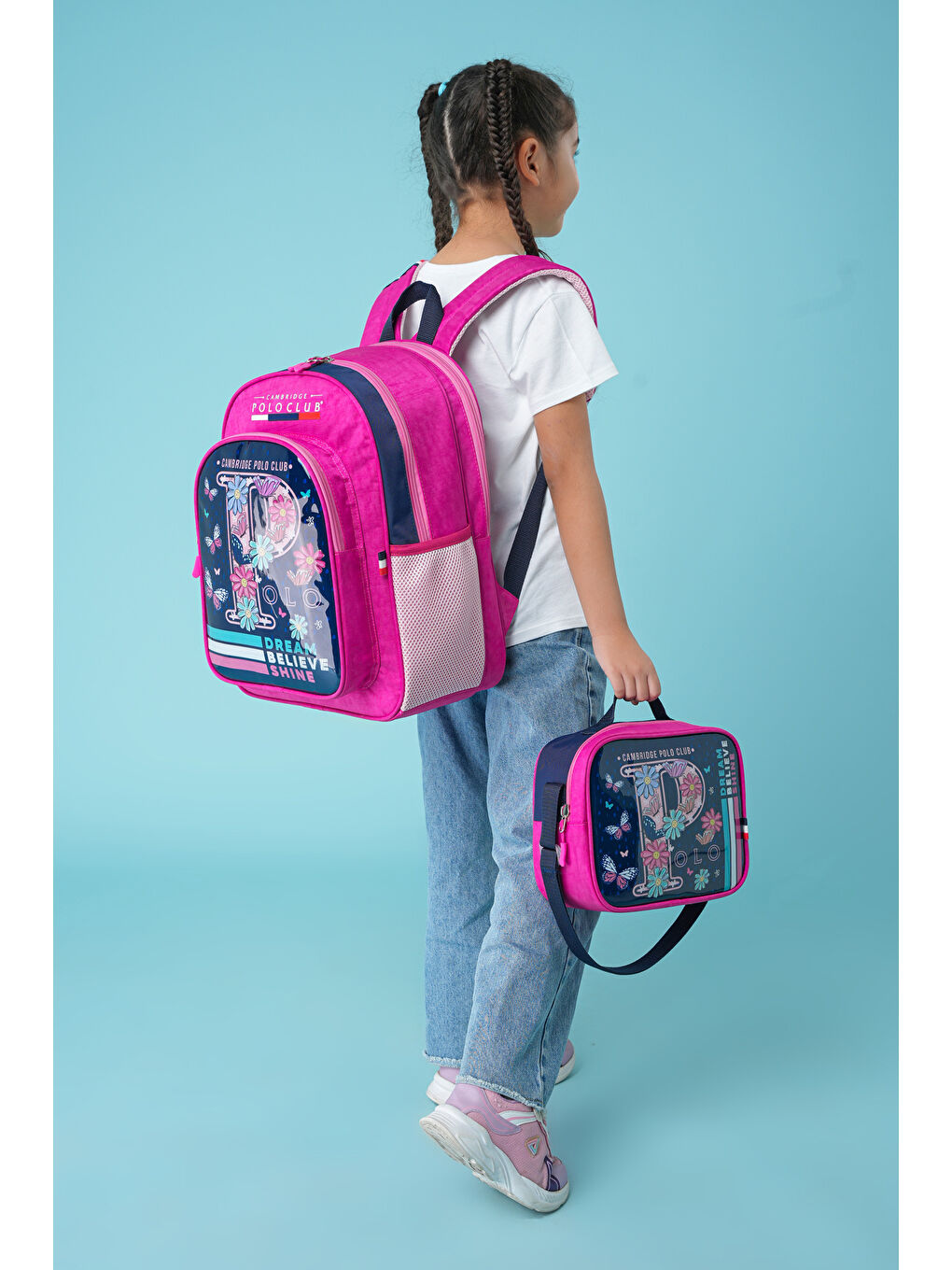 Düşler Bahçesi 3'lü Kız Çocuk İlkokul Çanta Seti-2