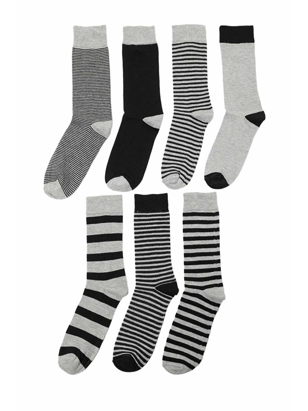 Gri MELANJ 7LI SKT-M 4PR GRI MULTI Erkek 7 Li Çorap