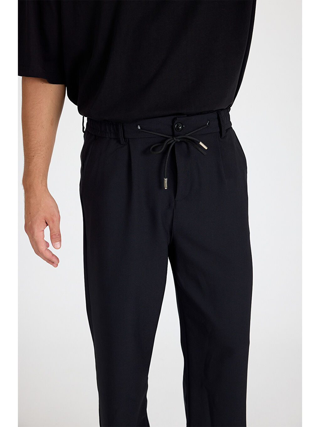 Erkek Siyah Baggy Pantolon-2