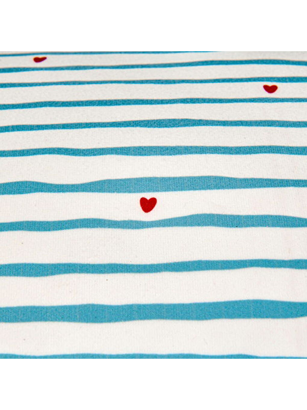 Soft Herz Kırlent - Beyaz / Mavi - 30x50 cm-4