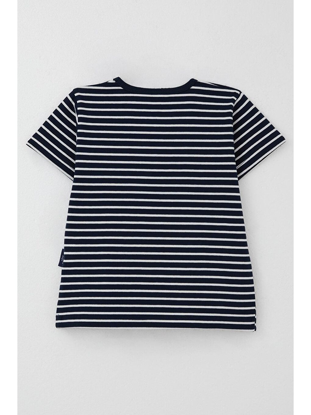 Erkek Çocuk Tişört Çizgili Lacivert (3-7 Yaş)-1