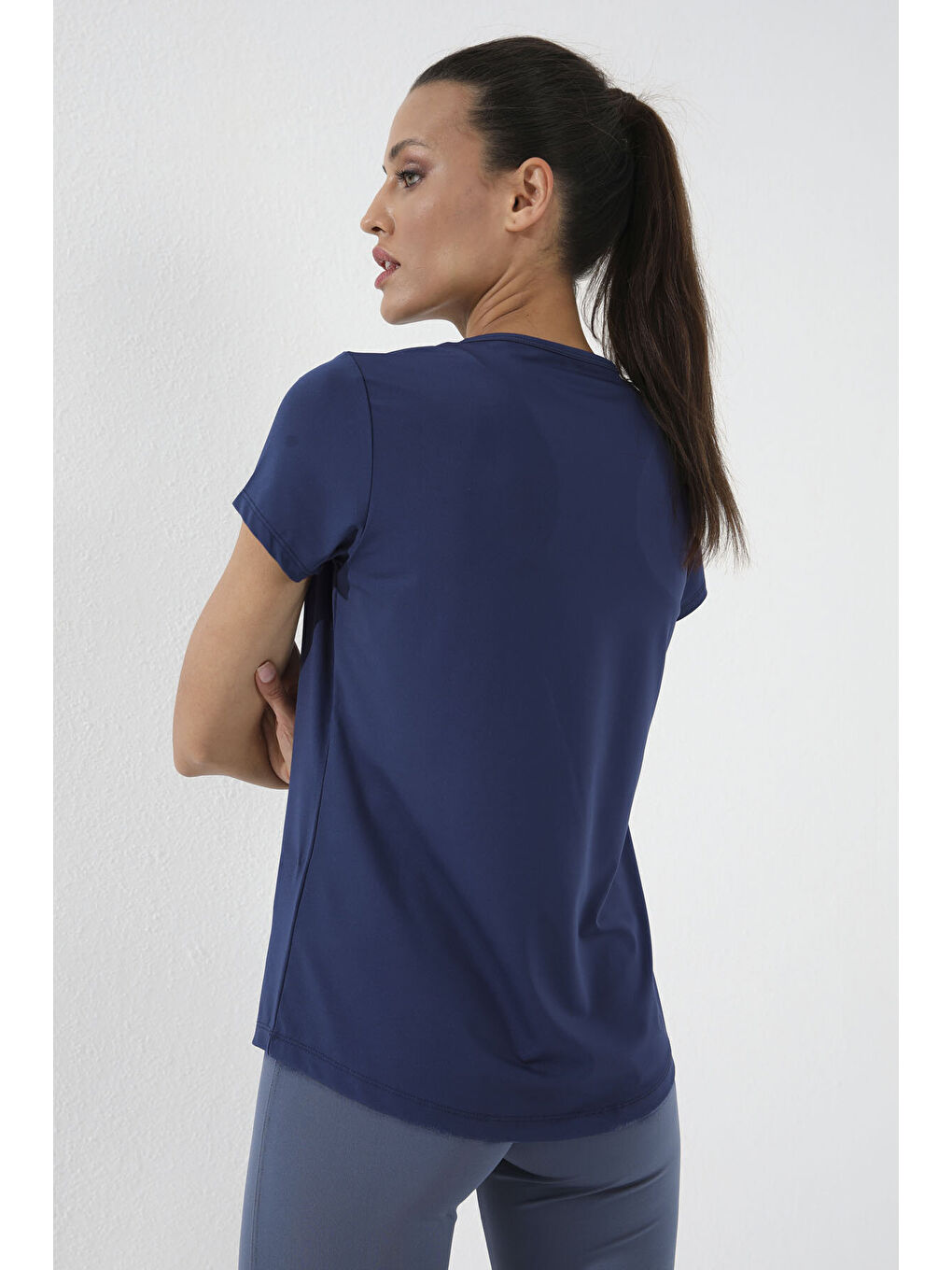 İndigo Basic Kısa Kol Standart Kalıp O Yaka Kadın T-Shirt - 97144-3