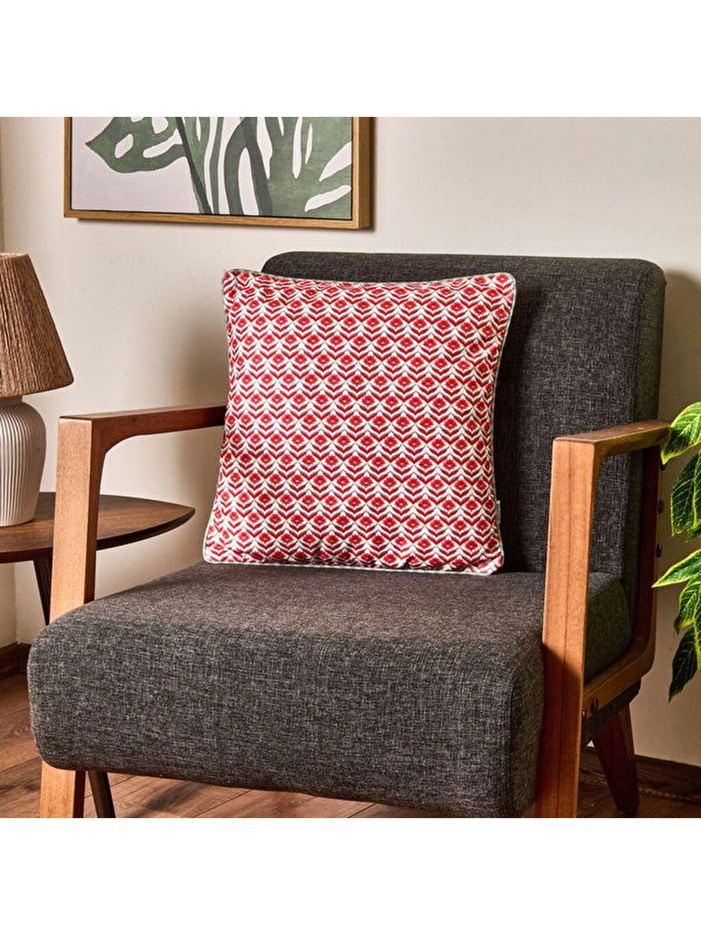 Karışık Soft Muster Kırlent - Renkli - 45x45 cm