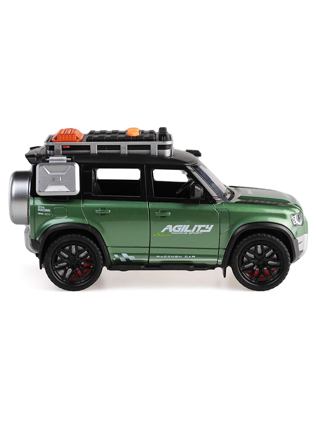 Sürtmeli Işıklı Ve Müzikli Kapıları Açılan Jeep - Yeşil-6