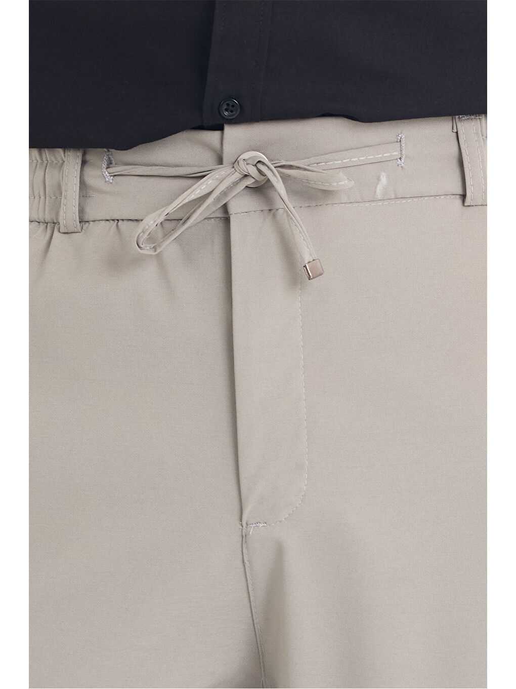 Erkek Gri Jogger Kumaş Pantolon-4