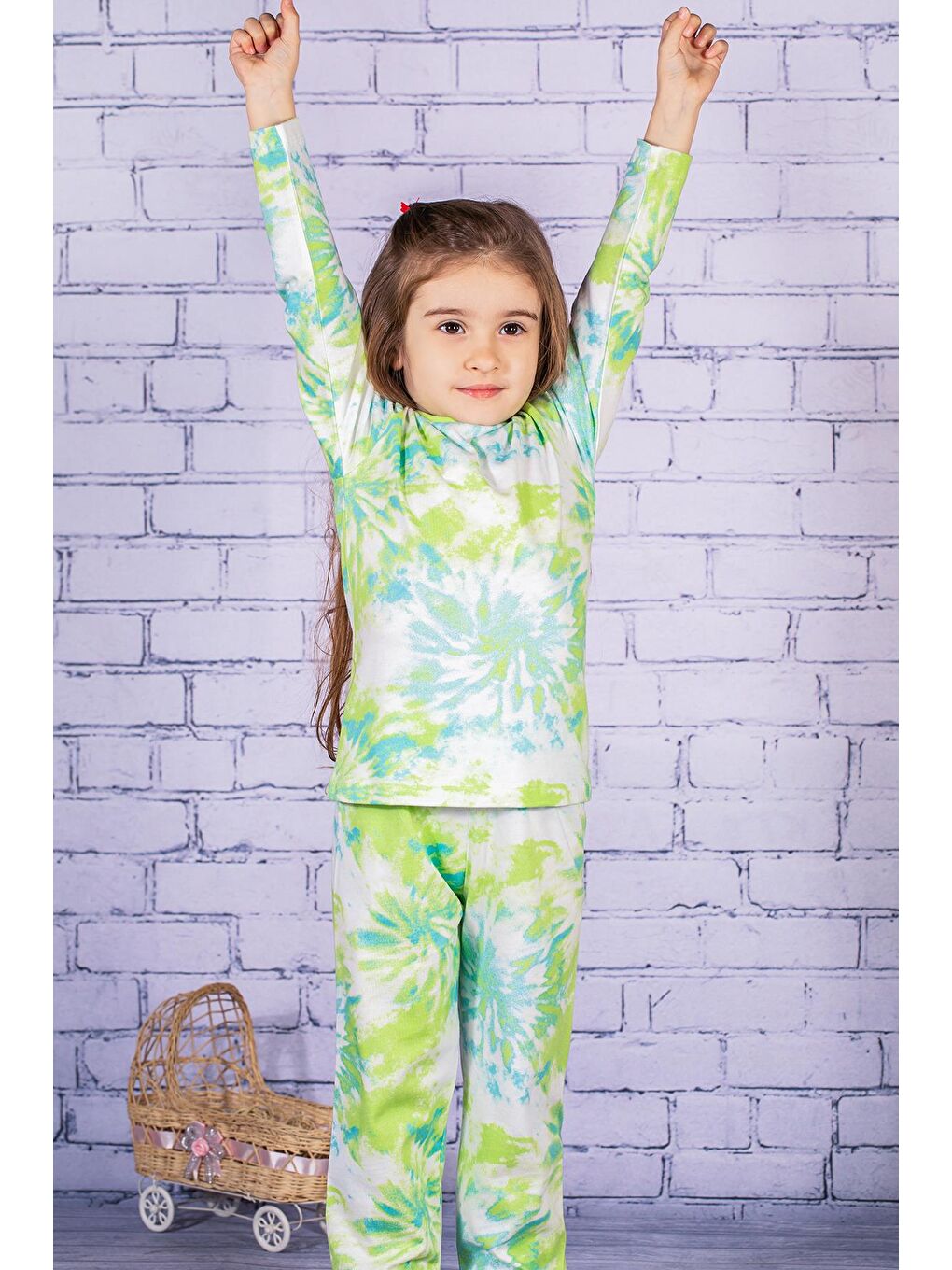 ZEYLAND Karışık Kız Çocuk Batik Desen Pijama Takımı