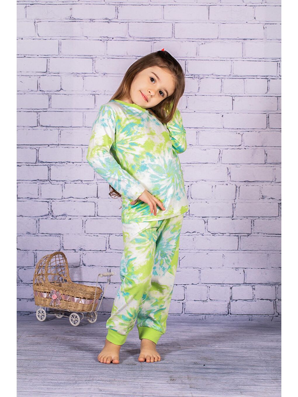 ZEYLAND Karışık Kız Çocuk Batik Desen Pijama Takımı - 1