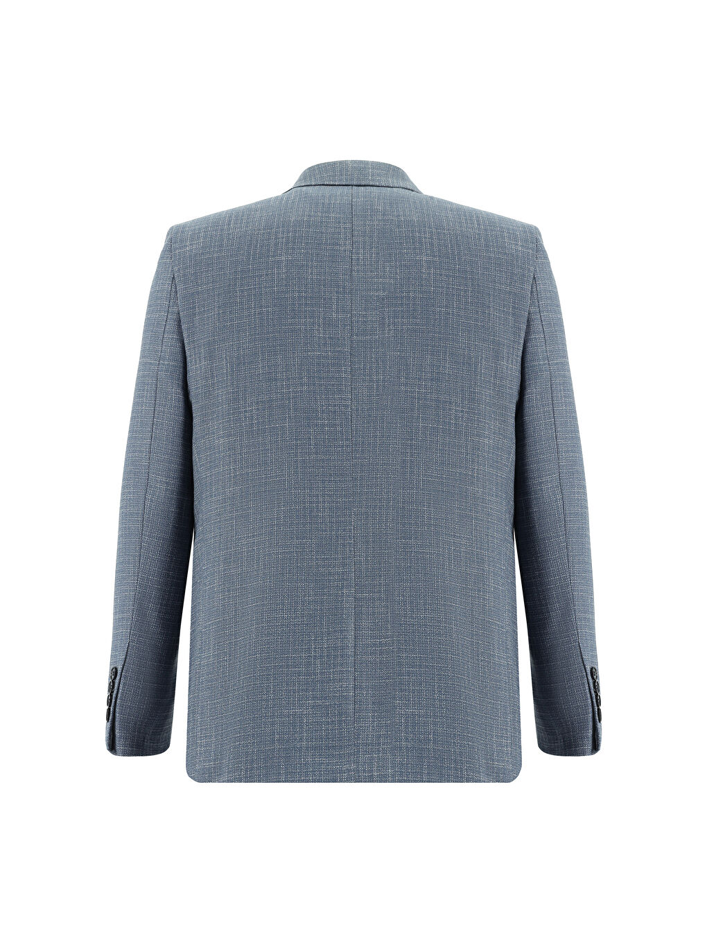 Mavi 4 Drop Relaxed Fit Rahat Kesim Ekose Keten Karışımlı Ceket-1