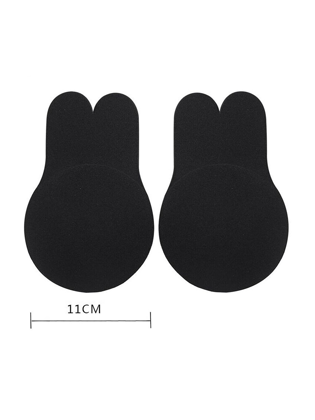 Göğüs Dikleştirici Göğüs Ucu Gizleyici Push Up Silikon Sütyen Siyah-1