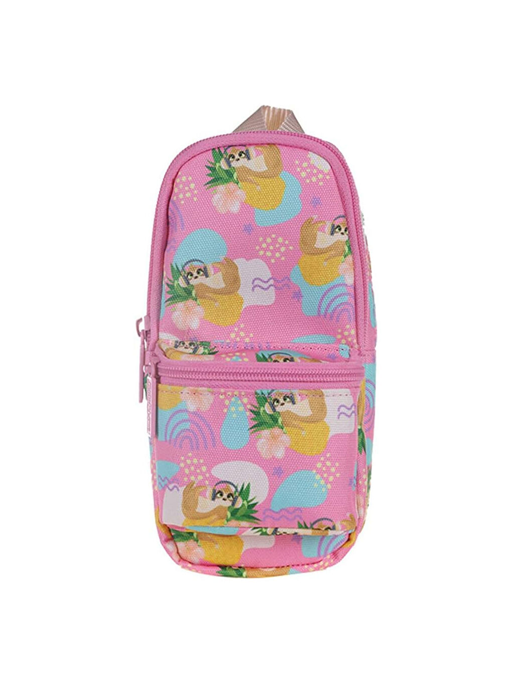 Kaukko Renksiz Nature Junior Bag Kalem Çantası Pink Sloth K2327