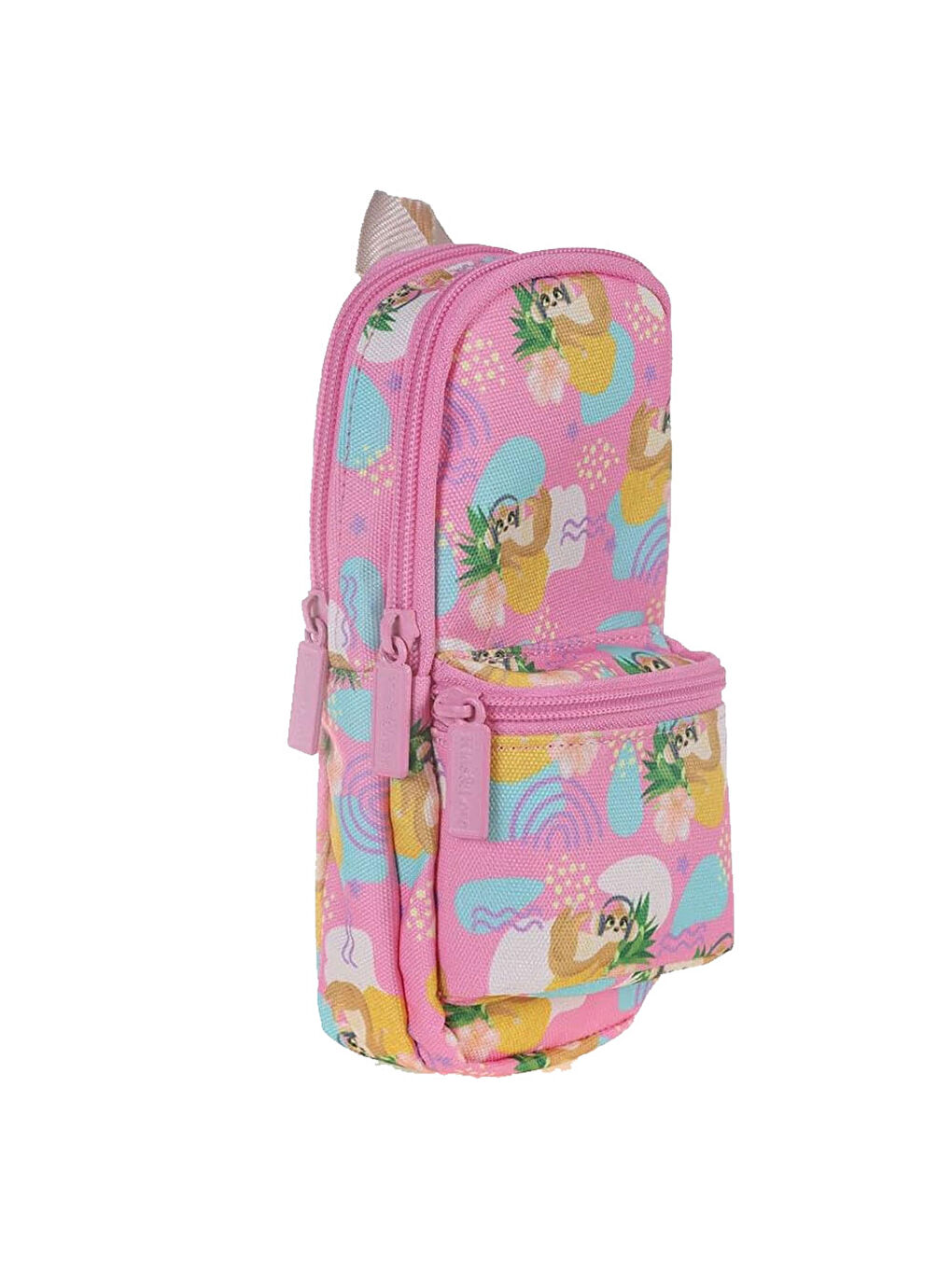 Kaukko Renksiz Nature Junior Bag Kalem Çantası Pink Sloth K2327 - 1