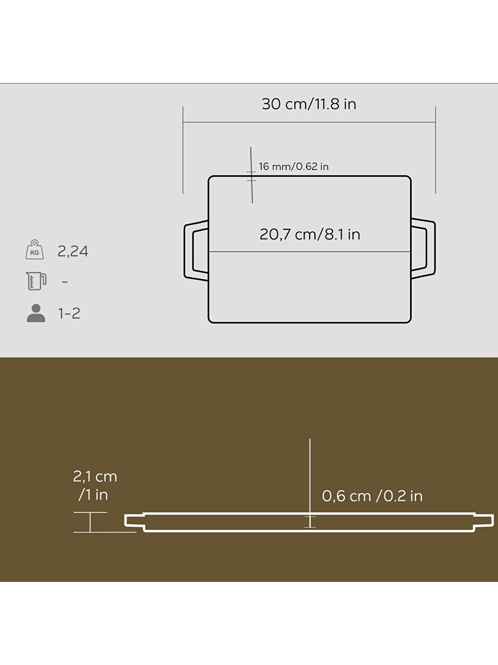 LAVA Siyah Dikdörtgen Çift Yön Izgara ve Düz Yüzey Hot Plate Ölçü 22x15cm. - 4