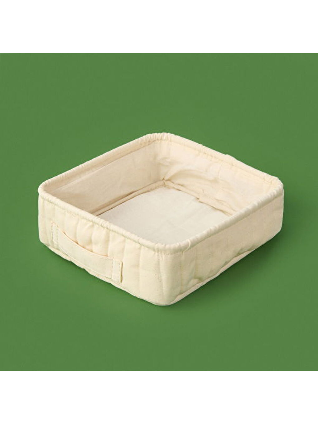 Ekru Kare Düzenleyici Sepet - Krem - 26x26x8 cm-2