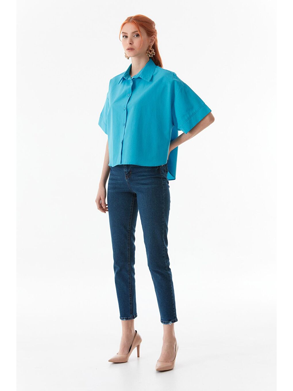 Mavi Basic Truvakar Kol Salaş Gömlek-1