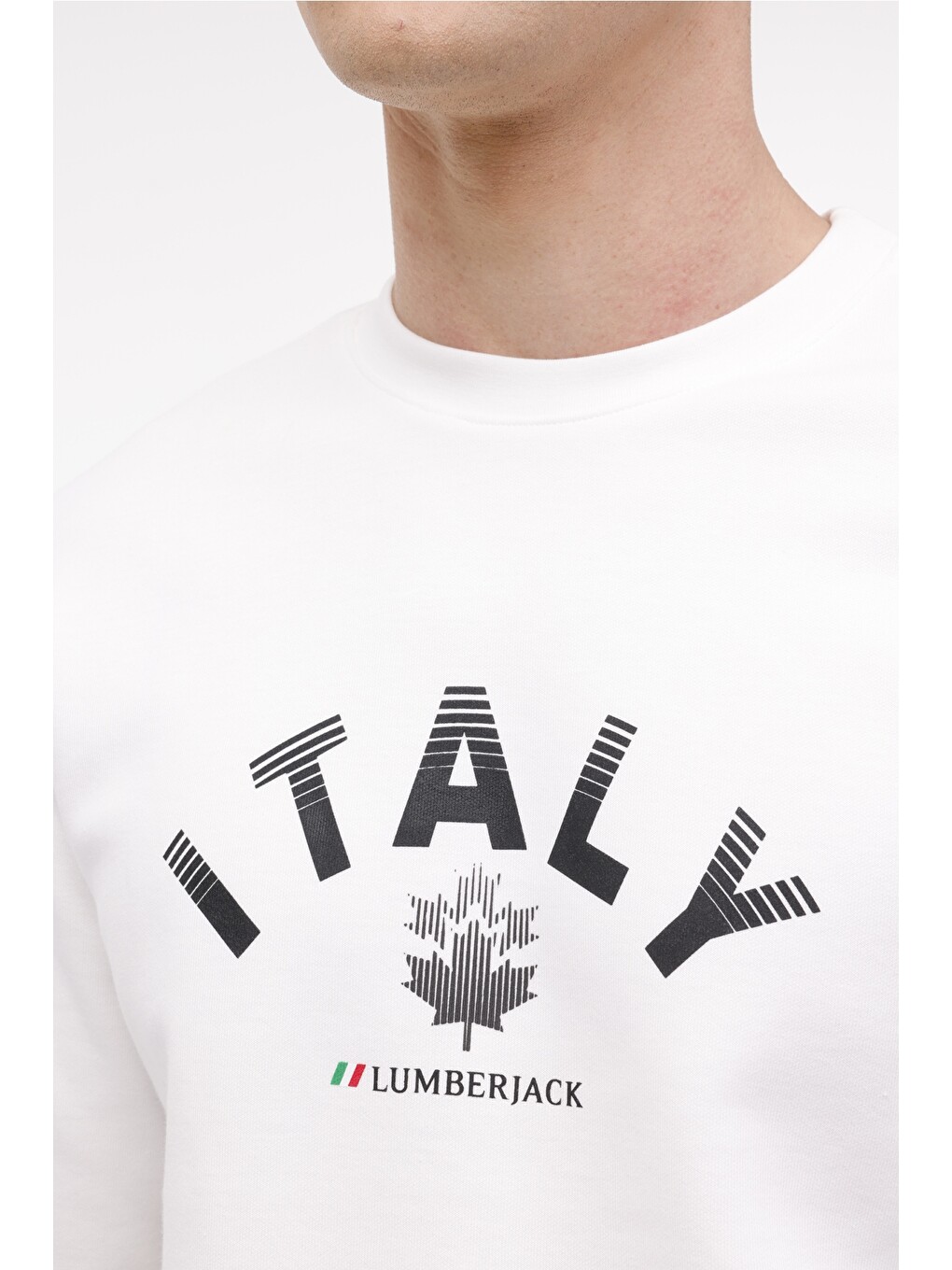 Beyaz Erkek Sweatshirt-3