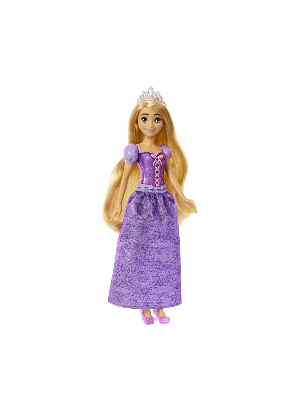 DISNEY Beyaz-Renklibaskı Prenses Ana Karakter Bebekler Rapunzel HLW03 - 1