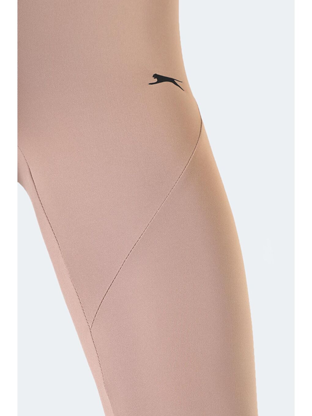 Bej PEREDURA Kadın Fitness Tayt Vizon-4