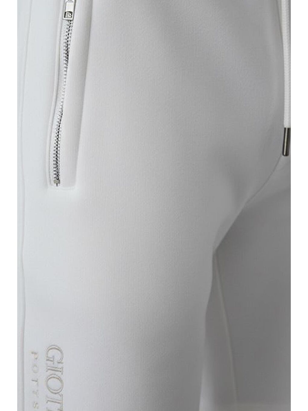 Giotelli Ekru Regular Fit Pamuk Karışımlı Bisiklet Yaka Şortlu Erkek Eşofman Takımı-3