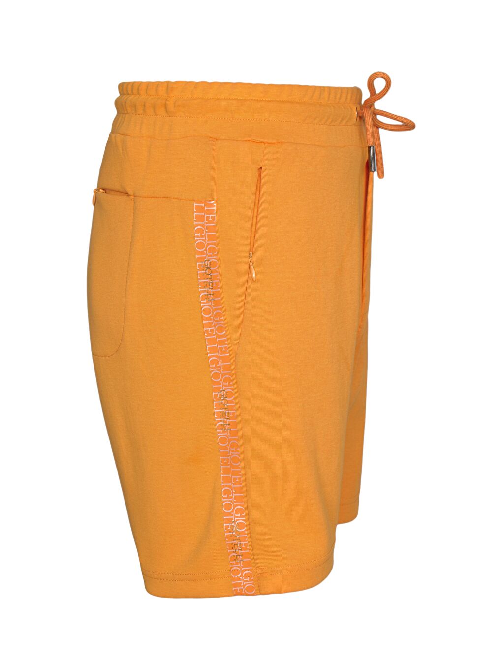 Giotelli Turuncu Regular Fit Pamuk Karışımlı Bisiklet Yaka Şortlu Erkek Eşofman Takımı-4