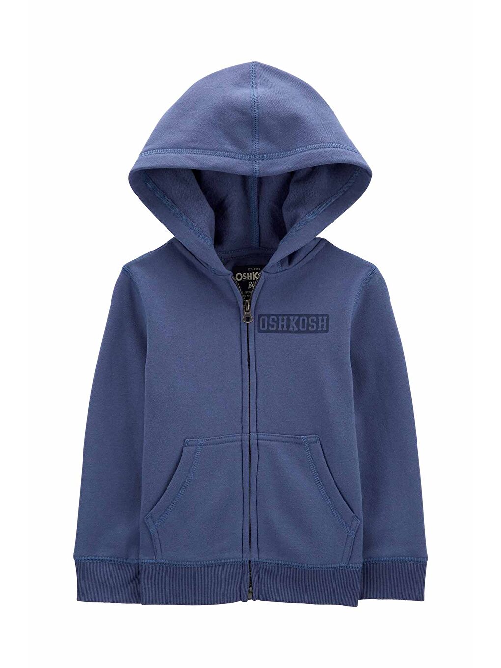 Oshkosh Mavi Küçük Erkek Çocuk  Fermuarlı Sweatshirt Mavi