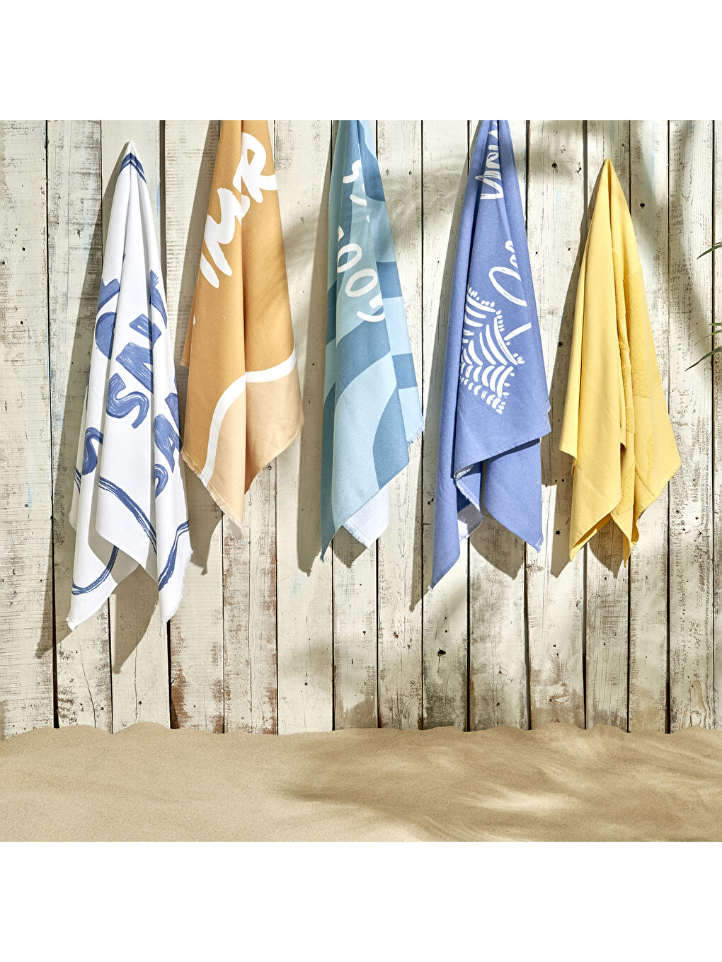 Lemoncello Pamuklu Plaj Havlusu Sarı (90x150 cm)-2