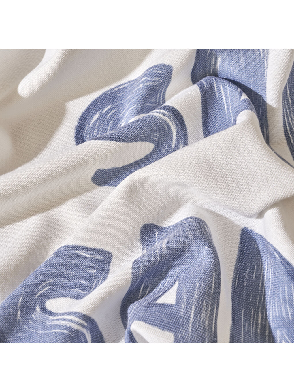 Marine Baskılı Pamuklu Plaj Havlusu Beyaz (90x150 cm)-1