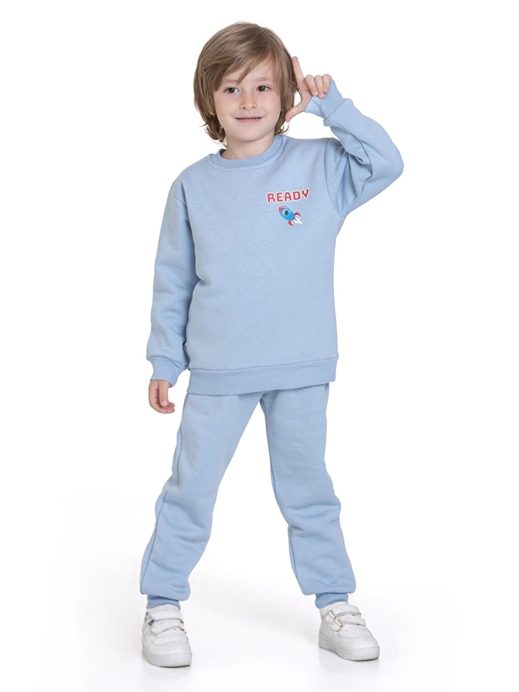 Turkuaz Space Out Baskılı Takım 74109