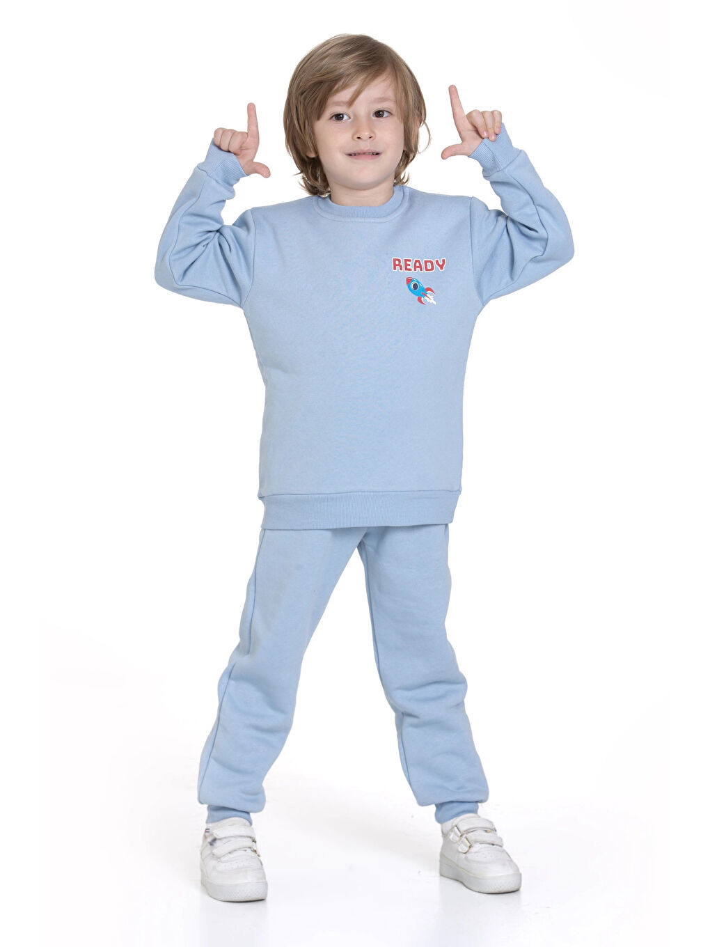 Turkuaz Space Out Baskılı Takım 74109-2